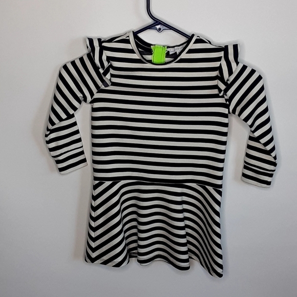 Rockets of Awesome striped ruffle skater sz 5 - Picture 2 of 4